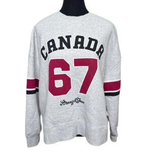 Hudson's Bay Womens Small Slogan Crew Neck Crew Sweatshirt